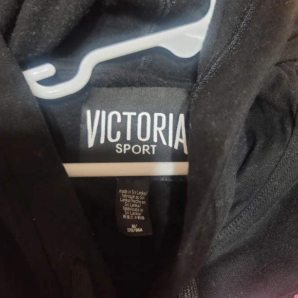 Victoria's Secret Black Sleeveless Hoodie - Picture 2 of 5